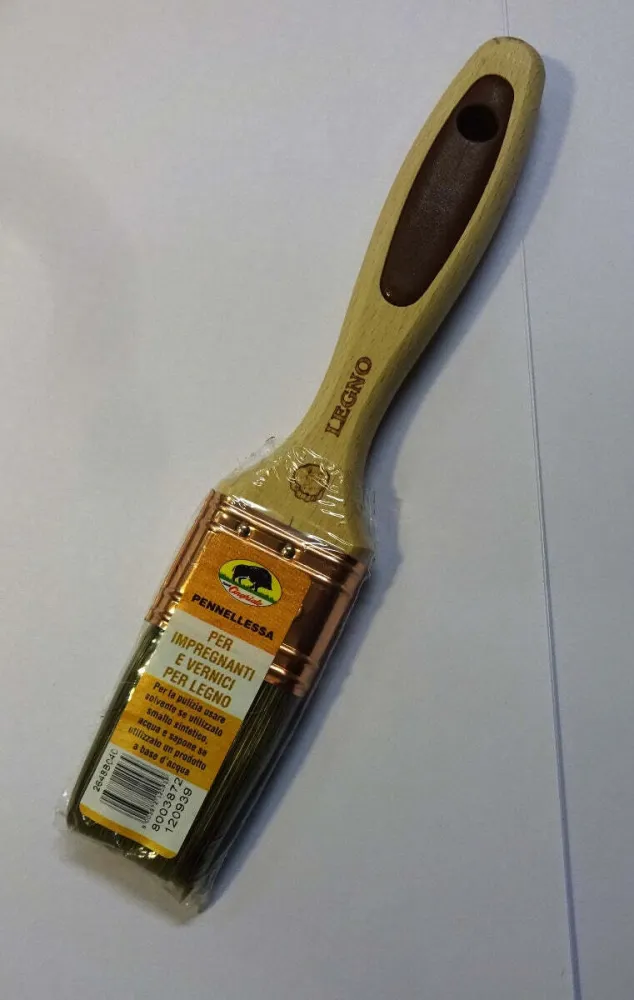 CINGHIALE - PENNELLO PER IMPREGNANTI E VERNICI PER LEGNO MANICO LEGNO E GOMMA MIS. 40