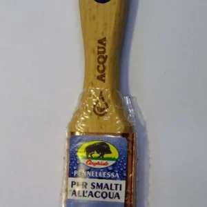 CINGHIALE - PENNELLO PER SMALTI ALL'ACQUA MANICO LEGNO E GOMMA MIS. 30