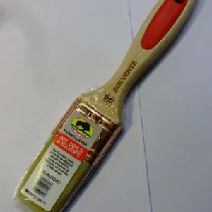 CINGHIALE - PENNELLO PER SMALTI SOLVENTE MANICO LEGNO E GOMMA MIS. 40