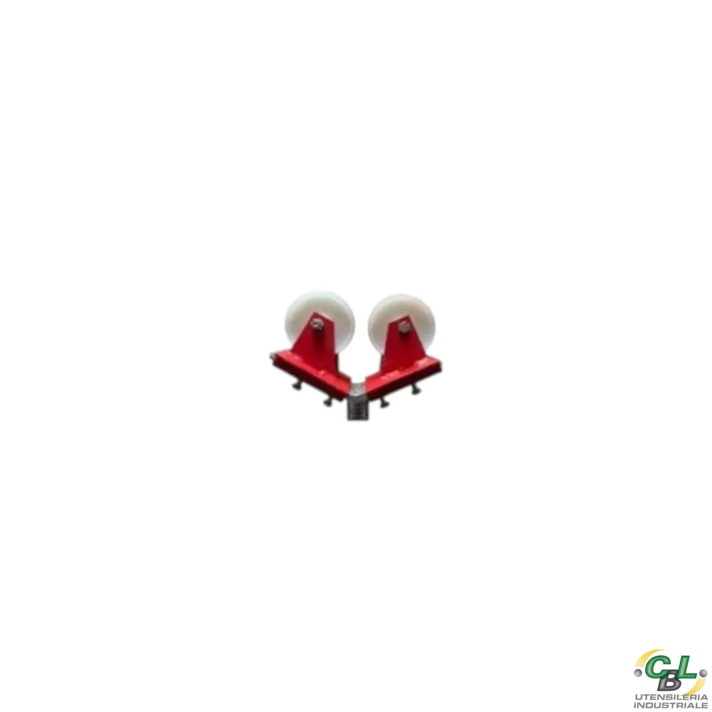 COPPIA DI RUOTE NYLON PER TESTA "V" CAVALLETTO