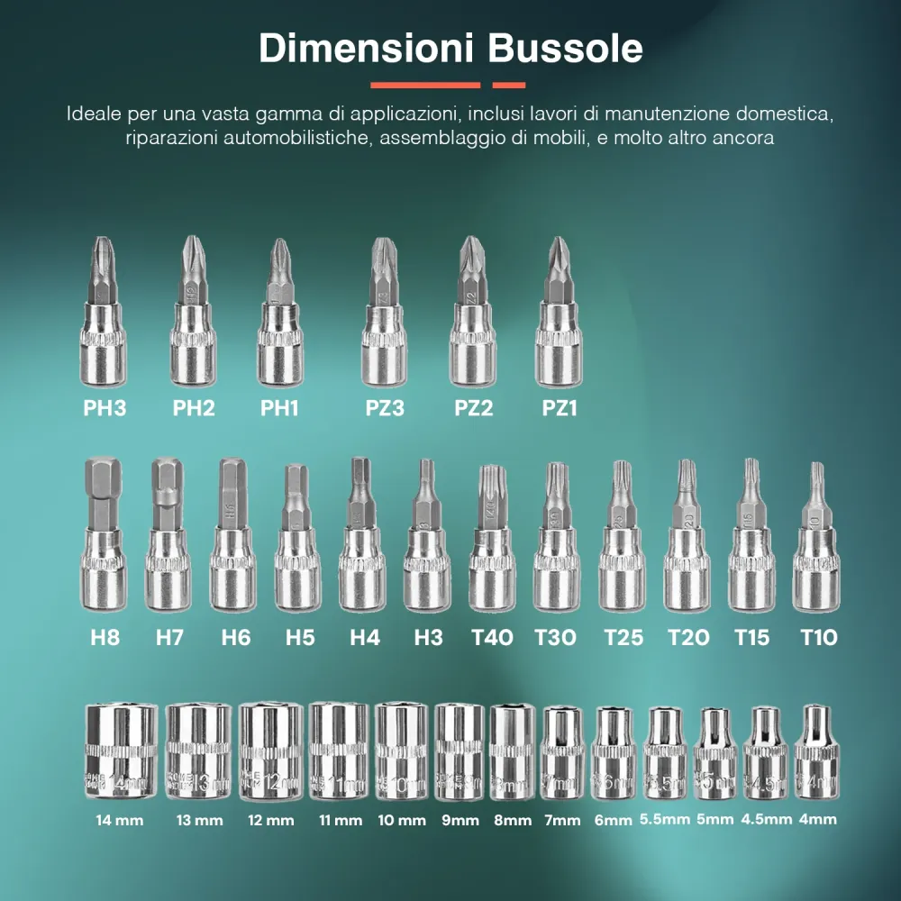 Cricchetto Reversibile Con Valigetta E 41 Accessori