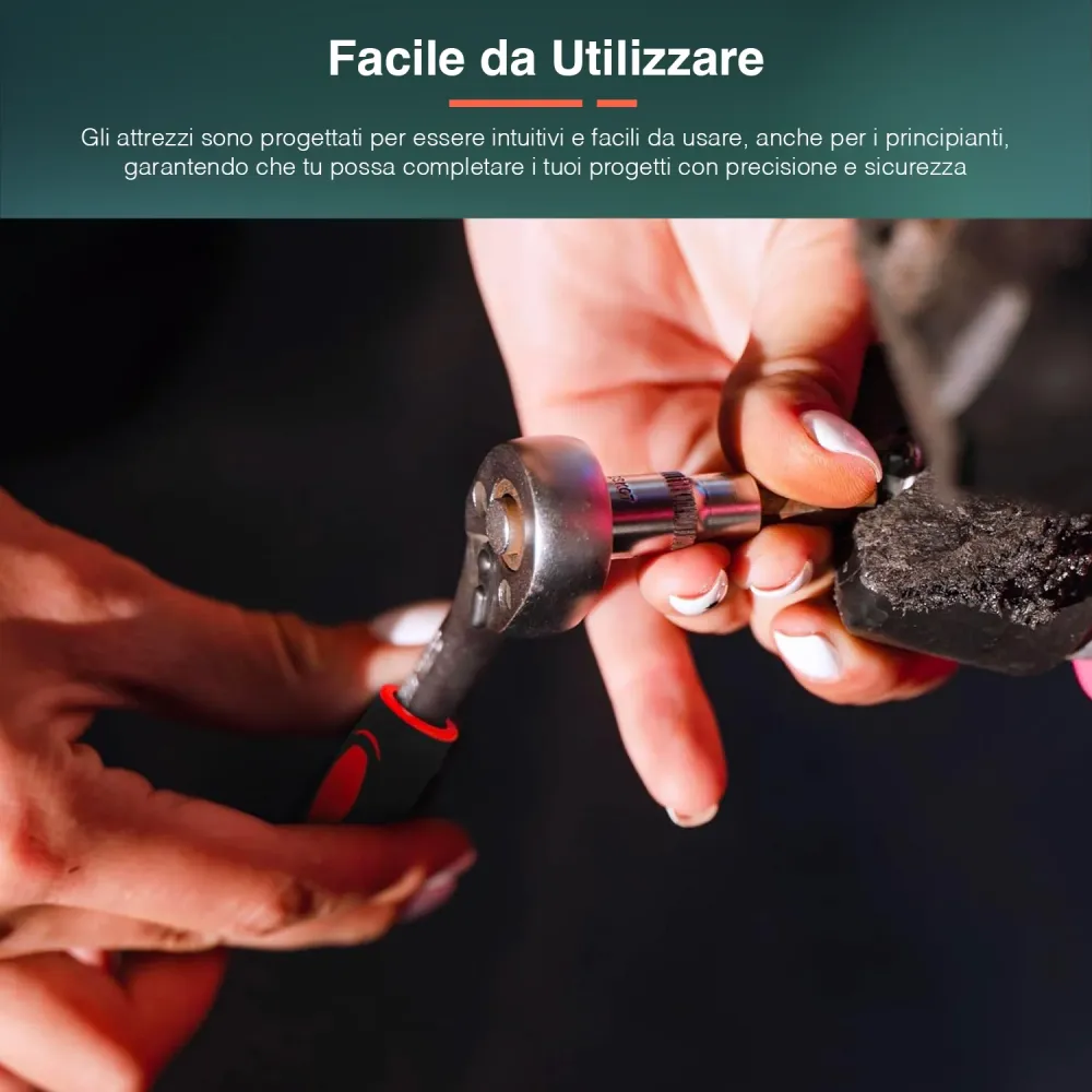 Cricchetto Reversibile Con Valigetta E 41 Accessori