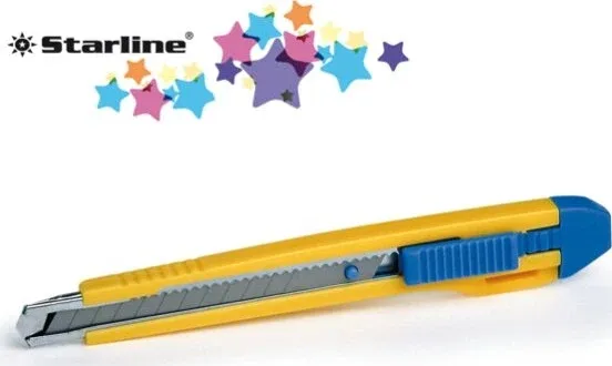 Cutter con bloccalama Premium - 9 mm - 2 lame incluse - Starline