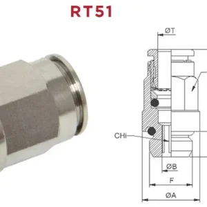 DIRITTO MAS.CIL. M 1/4" T.6 RT51
