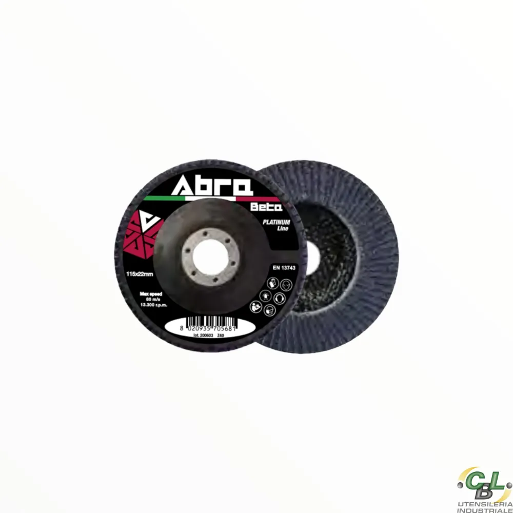 DISCO LAMELLARE LINEA PLATINUM SUPPORTO FIBRA DI VETRO Ø115 GR.120