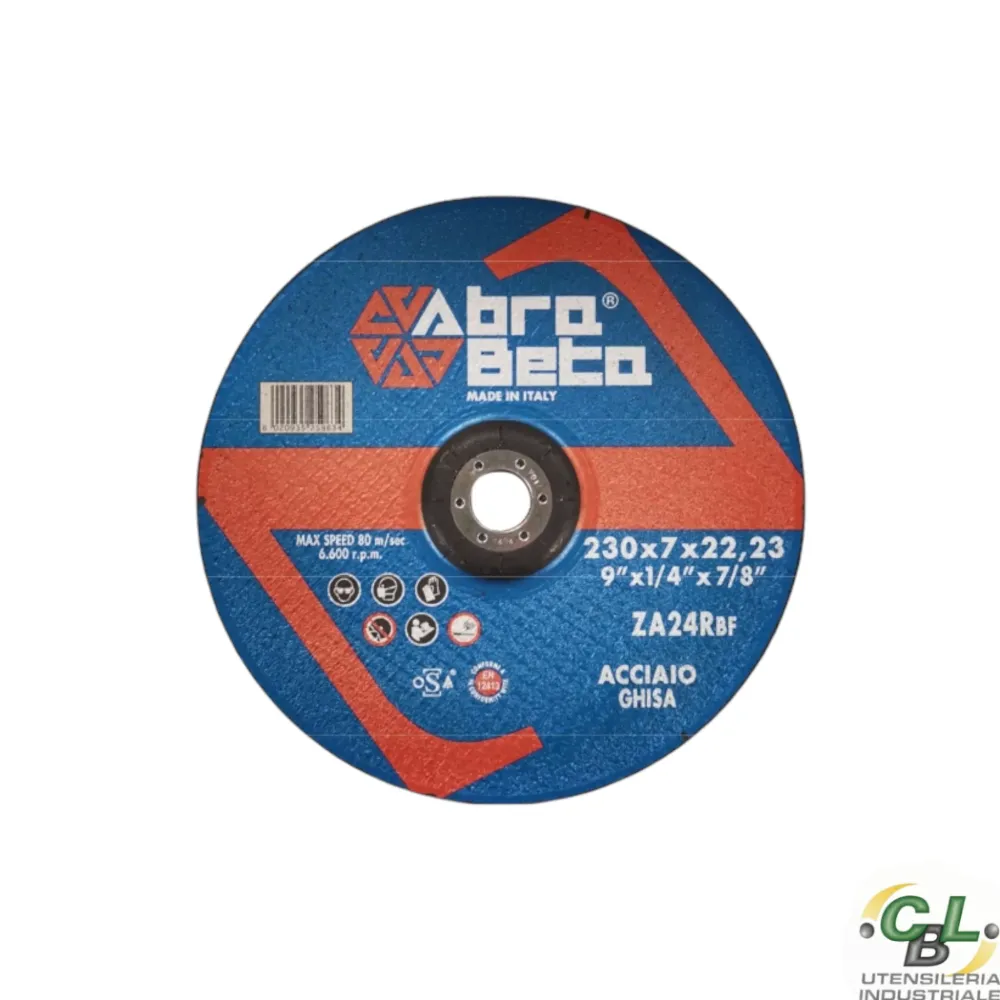 DISCO SBAVO ZIRCONIO Ø230x7x22