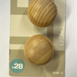 ECOSI' - FINALE PER BASTONI DIAMETRO 28MM LEGNO NATURALE