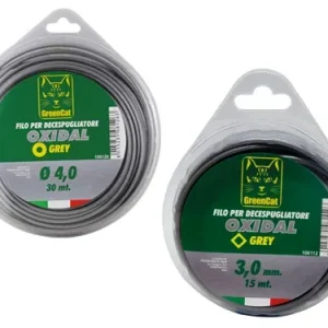 Fili professionali Oxidal Grey Green Cat per decespugliatori. Prezzo per rotolo.