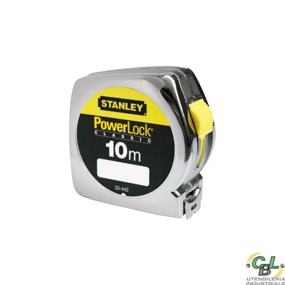 FLESSOMETRO POWERLOCK CASSA MATERIALE SINTETICO 10 MT