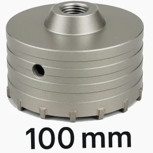 Fresa carotatrice tazza Ø100mm – foro Ø20mm per muro acciaio