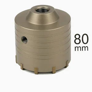 Fresa carotatrice tazza Ø80mm – foro Ø20mm per muro acciaio