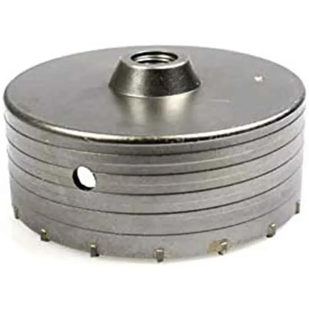 Fresa carotatrice tazza acciaio ø 130 mm ø foro 25 mm per muro