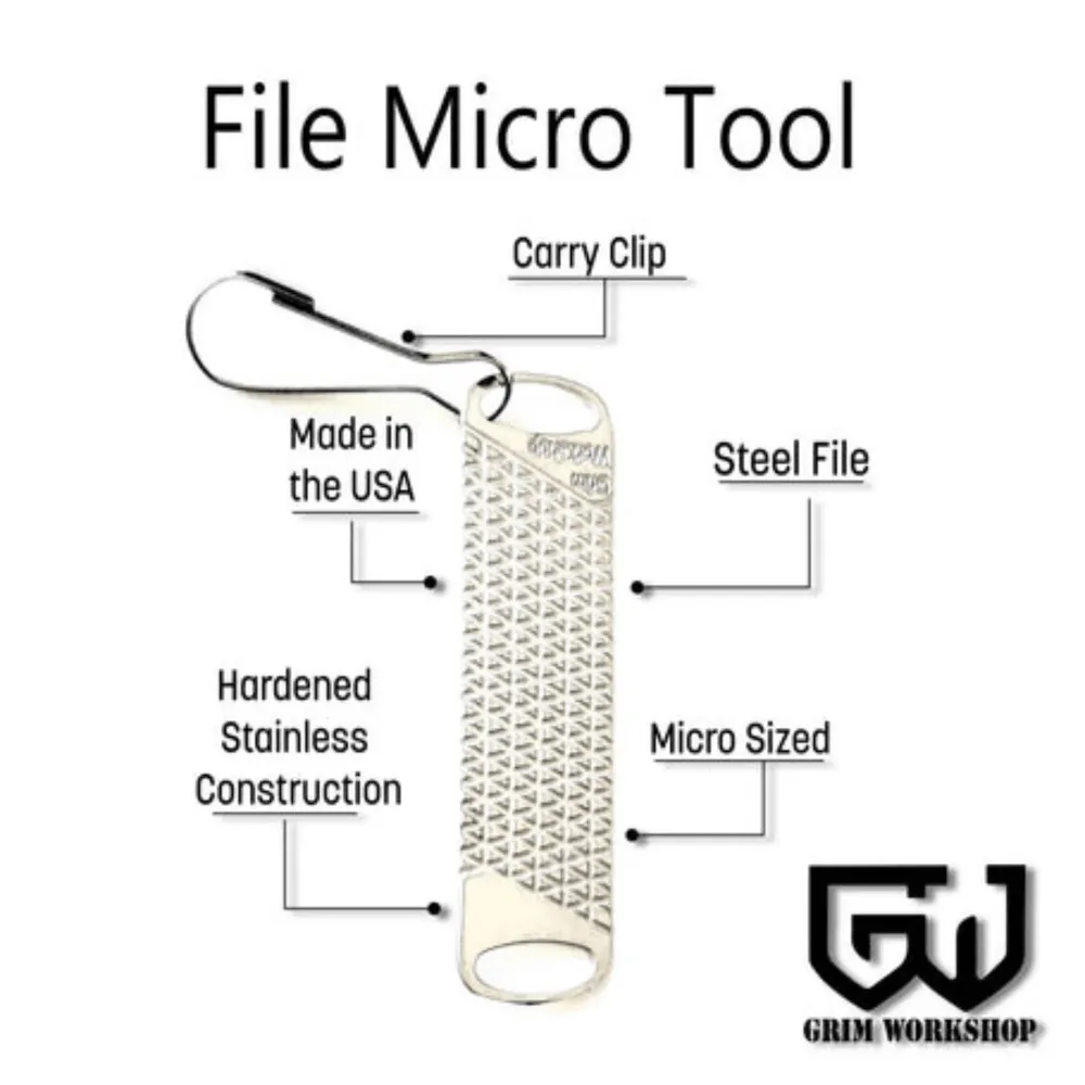 GRIM WORKSHOP | FILE MICRO TOOL - Portachiavi con lima
