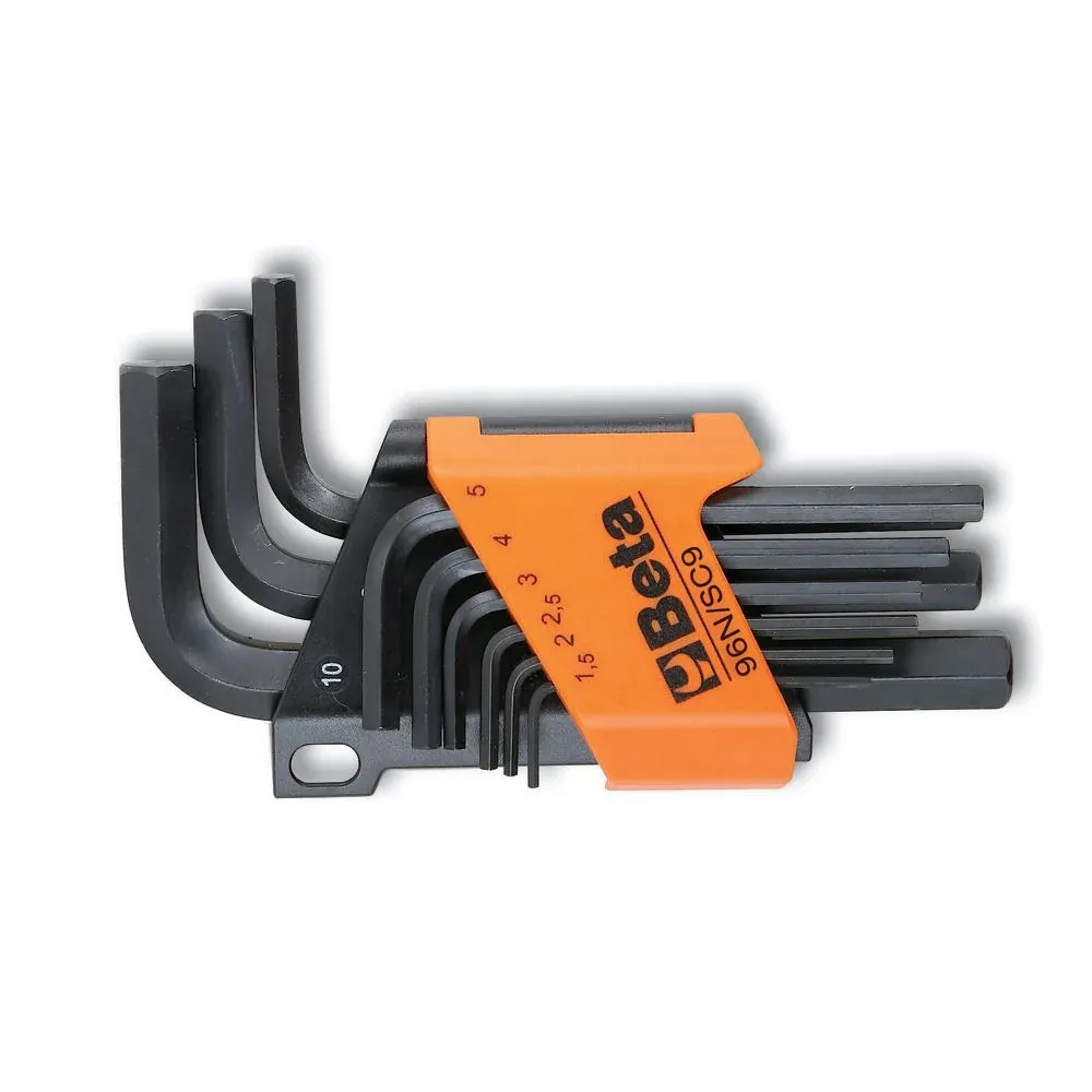 KIT Chiavi Esagonali Corte 9PZ da 1,5 10mm Nero