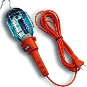 Lampada Portatile Con 10 Mt Di Cavo Gancio Lavoro Viaggio Auto Camper Roulotte
