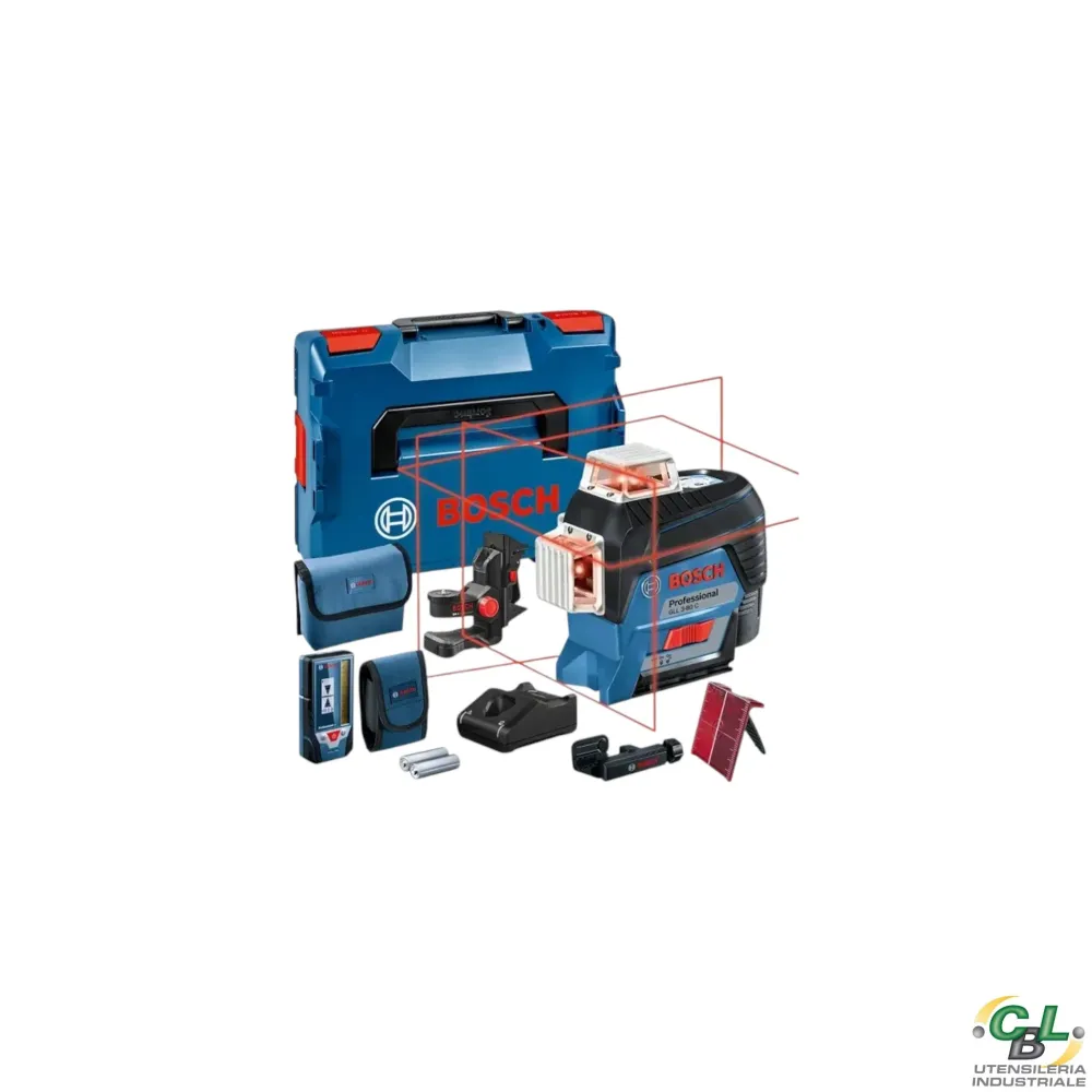 LIVELLA LASER GLL 3-80 C + BM 1 + LR 7 + L-BOXX