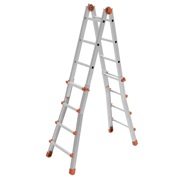 MARCHETTI - 21533 - Scala telescopica Squadra - 8+8 gradini - alluminio - Marchetti - 80741 - Conf. da 1 Pz.