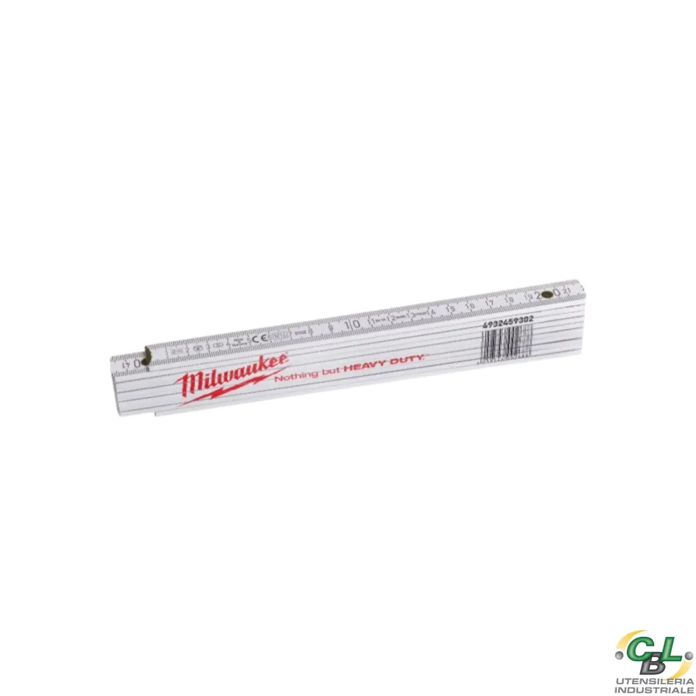 MILWAUKEE DOPPIO METRO PIEGHEVOLE LEGNO DA 2 Mt