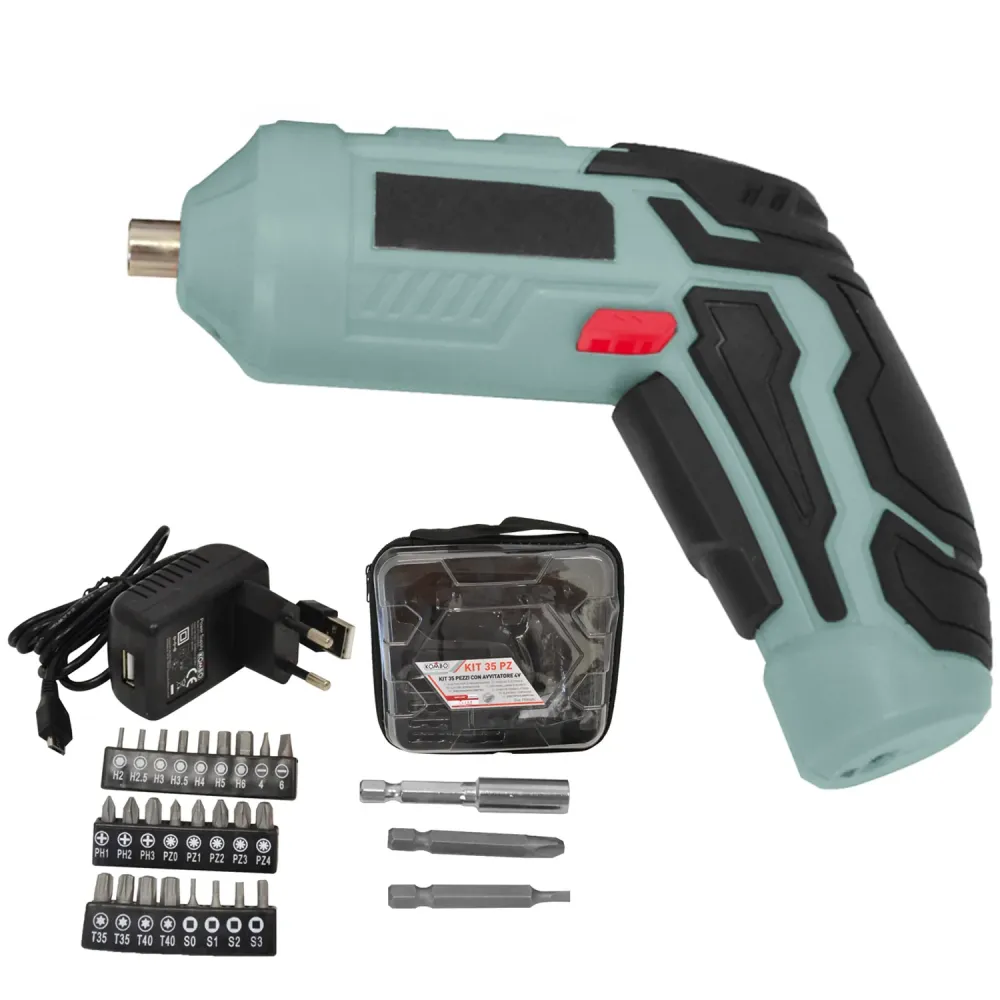 Mini Avvitatore 4v Con Batteria 1500 Mah E Astuccio Con 34 Accessori