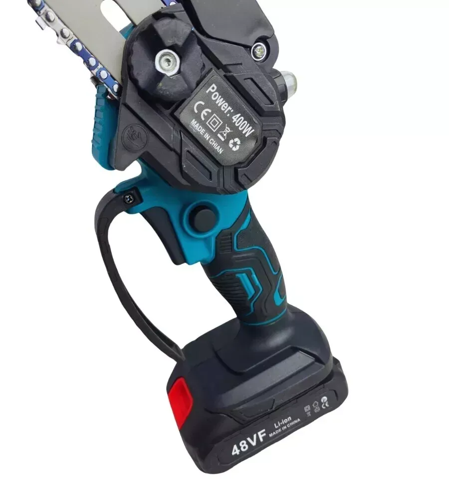 Mini Motosega 6’' Pollici 48V | Doppia Batteria E Oliatore