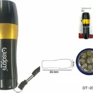 Mini Torcia Elettrica Luce Led Cob Tascabile Portatile Resistente Gancio Dt-2065