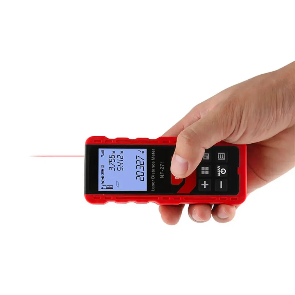 Misuratore Laser 3 Unità Di Misura Con Schermo Lcd Da 4cm-50m