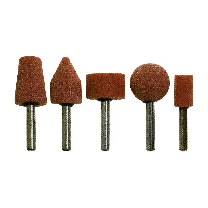 Mole Rotative Abrasive Assortite serie 5 pezzi Ø Gambo 6 mm Poggi art. 399.00