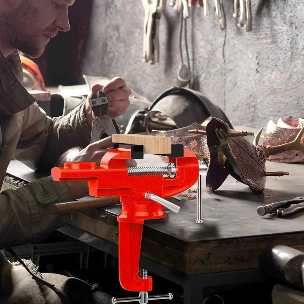 Morsa Da Banco Girevole Acciaio 3cm