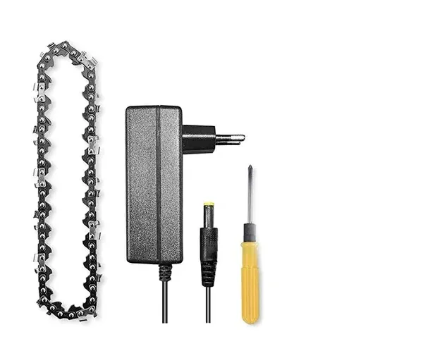 MOTOSEGA ELETTRICA DOPPIA BATTERIA PORTATILE CON CARICATORE 24V PER POTATURA
