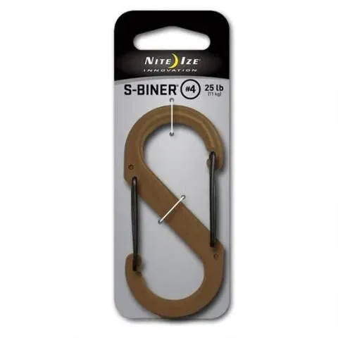 Nite Ize - S-Biner 4 Plastic Coyote Gate - Coyote