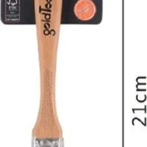 Pennello Piatto 21cm Con Manico Legno Setole Morbide Per Pittura Vernice 90201