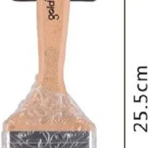 Pennello Piatto 25.5 Cm Con Manico Legno Setole Morbide Pittura Vernice 90207