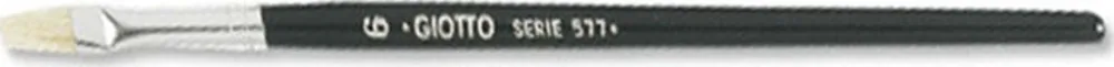 Pennello piatto Giotto Serie 577/6 Punta Piatta Conf. 12