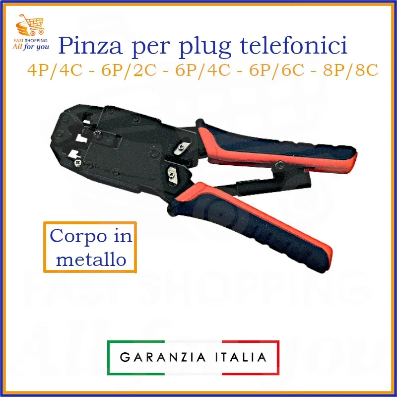 Pinza Crimpatrice Professionale per RJ45 RJ11 RJ12