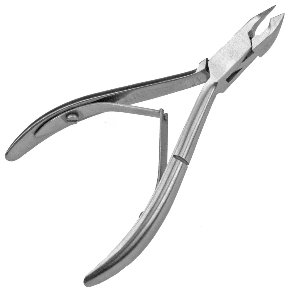 Pinza per pelle - bordo di taglio: 5 mm - steli della pinza passanti - acciaio inossidabile