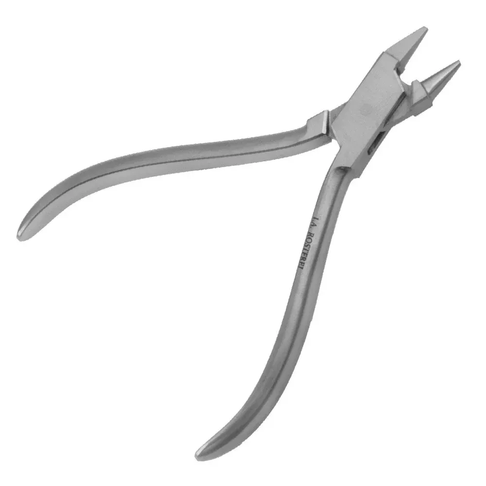 Pinza piegafili - Pinza - Lunghezza: 12,5 cm - Punta tonda / piatta - acciaio inossidabile