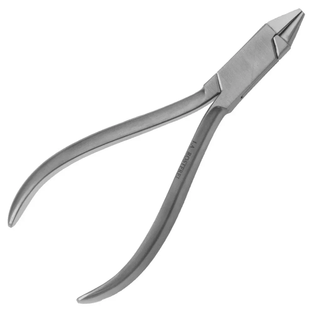 Pinza piegafili - Pinza - Lunghezza: 12,5 cm - Punta tonda / piatta - acciaio inossidabile