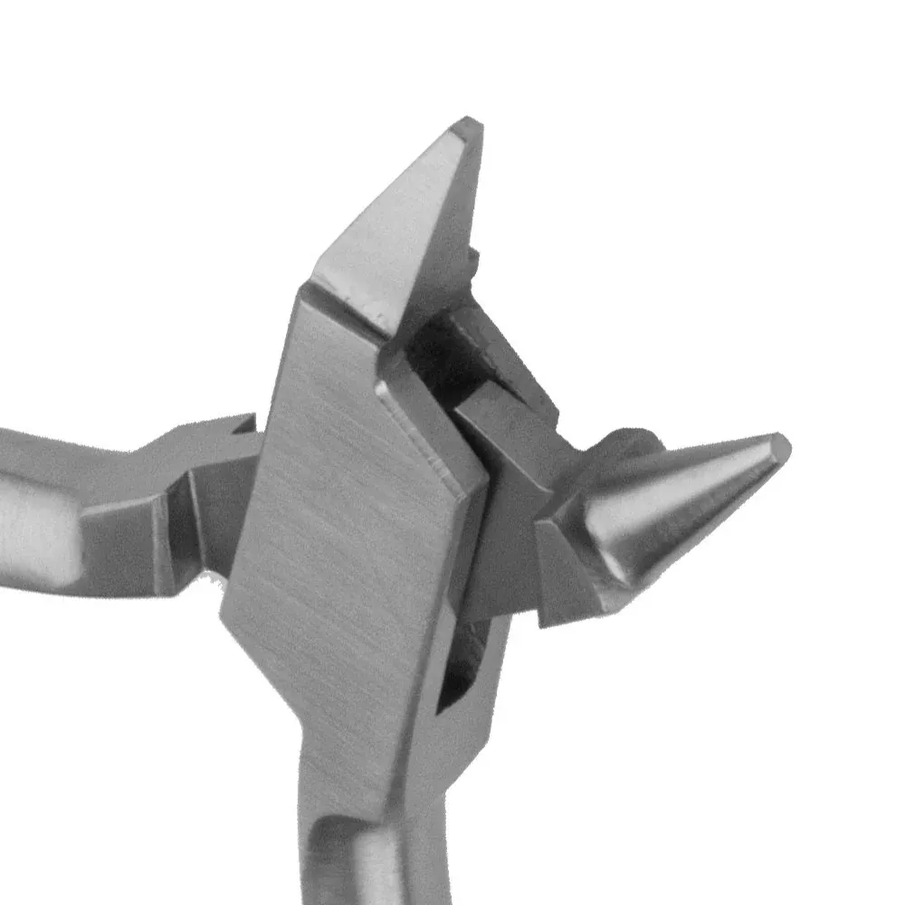 Pinza piegafili - Pinza - Lunghezza: 12,5 cm - Punta tonda / piatta - acciaio inossidabile
