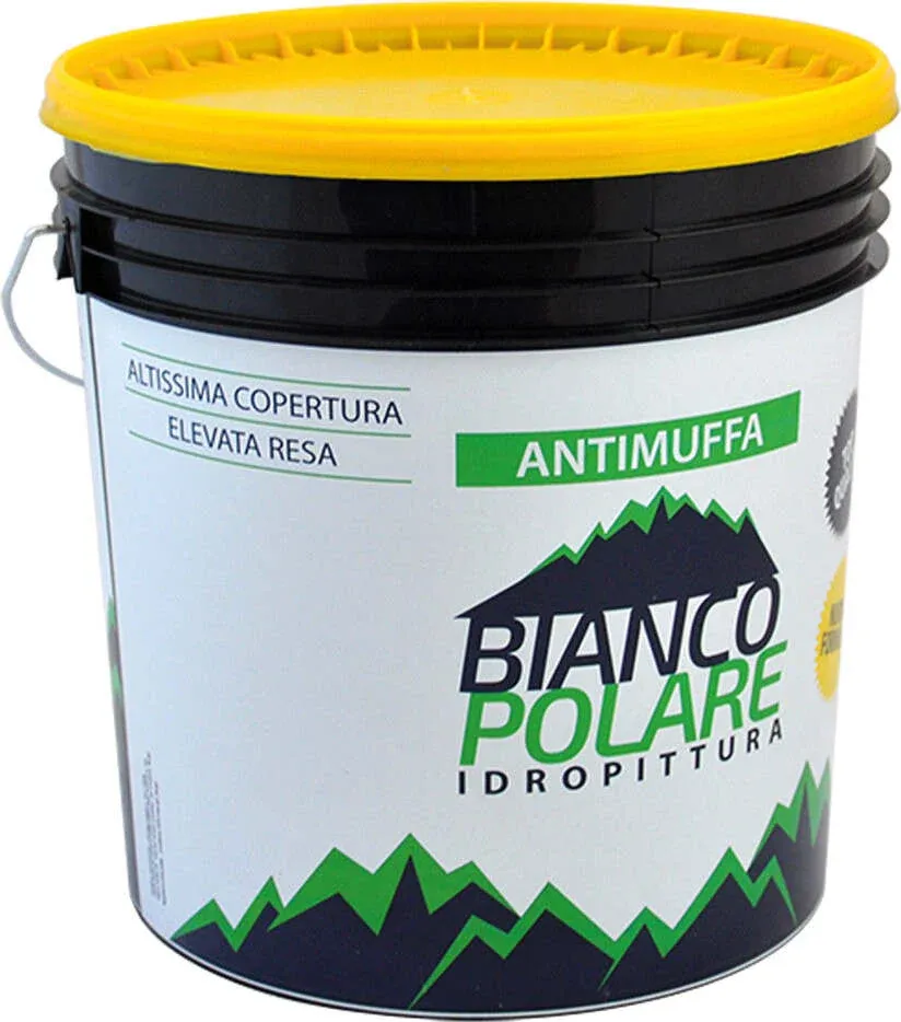 PITTURA AL QUARZO LISCIO ANTIMUFFA lt. 4 Bianco Polare