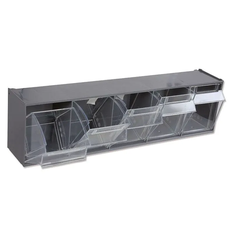 Portaminuterie 600x140x165mm Plastica con 5 Vaschette per C45PRO