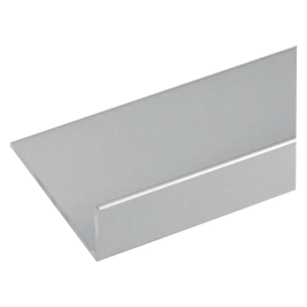 Profilo Per Fai Da Te Angolare Tipo 'L' Mm 20 X 10 X 1 - Mt 2 Col.Argento- 10 Pezzi - Uniko