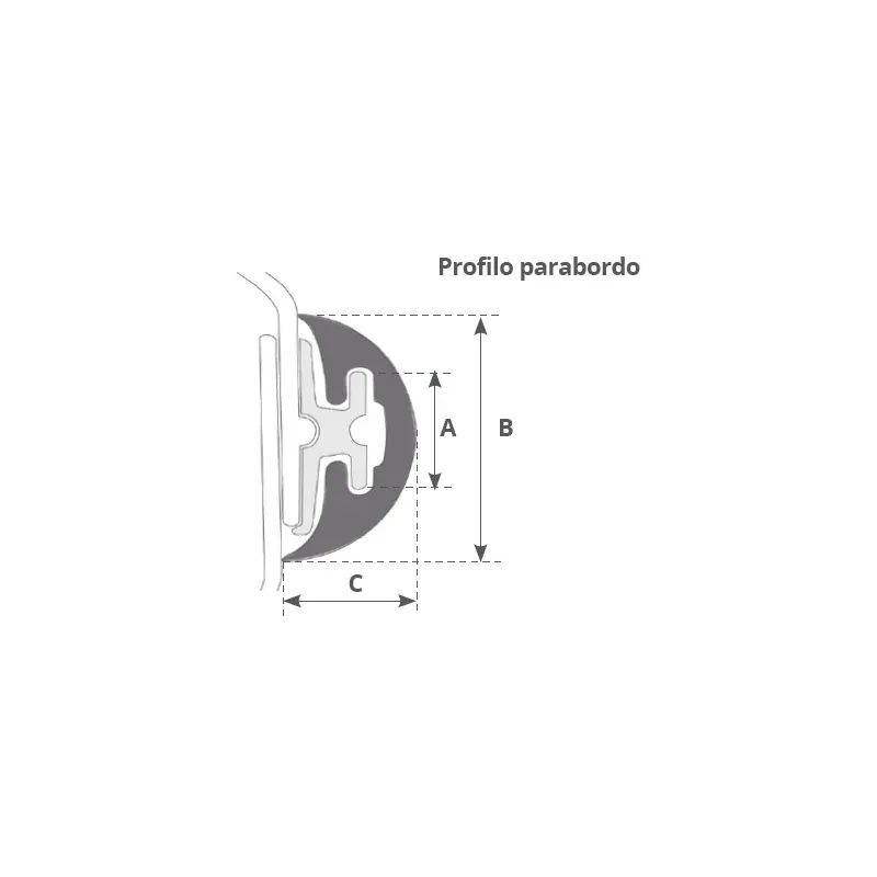Profilo Radial Mm. 52 Nero Mt.16