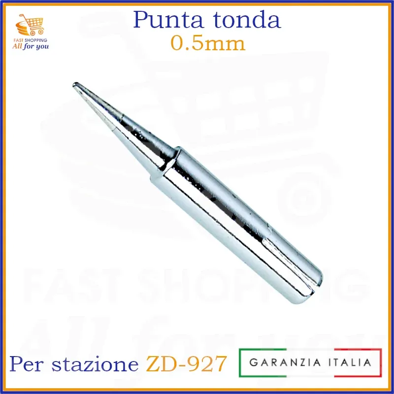 Punta di Ricambio Tonda 0.5mm per Stazione Saldante ZD-927 (D3-2)