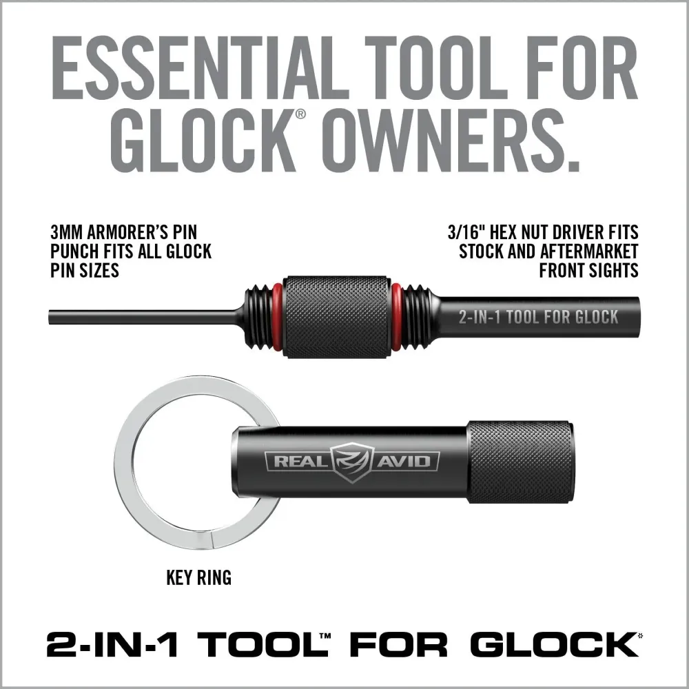 REAL AVID | 2--1 TOOL GLOCK - Multi tool per Glock