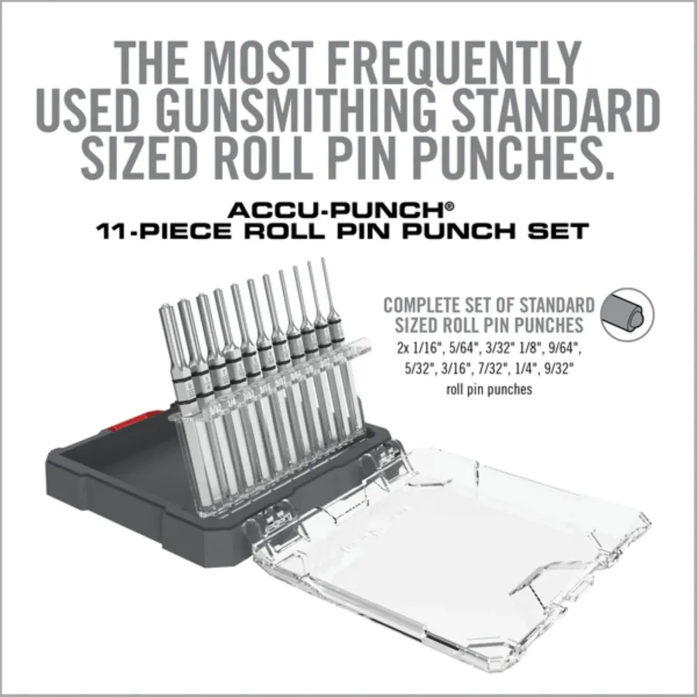 REAL AVID | ACCU-PUNCH 11-PIECE ROLL PIN PUNCH SET - Set di cacciaspine