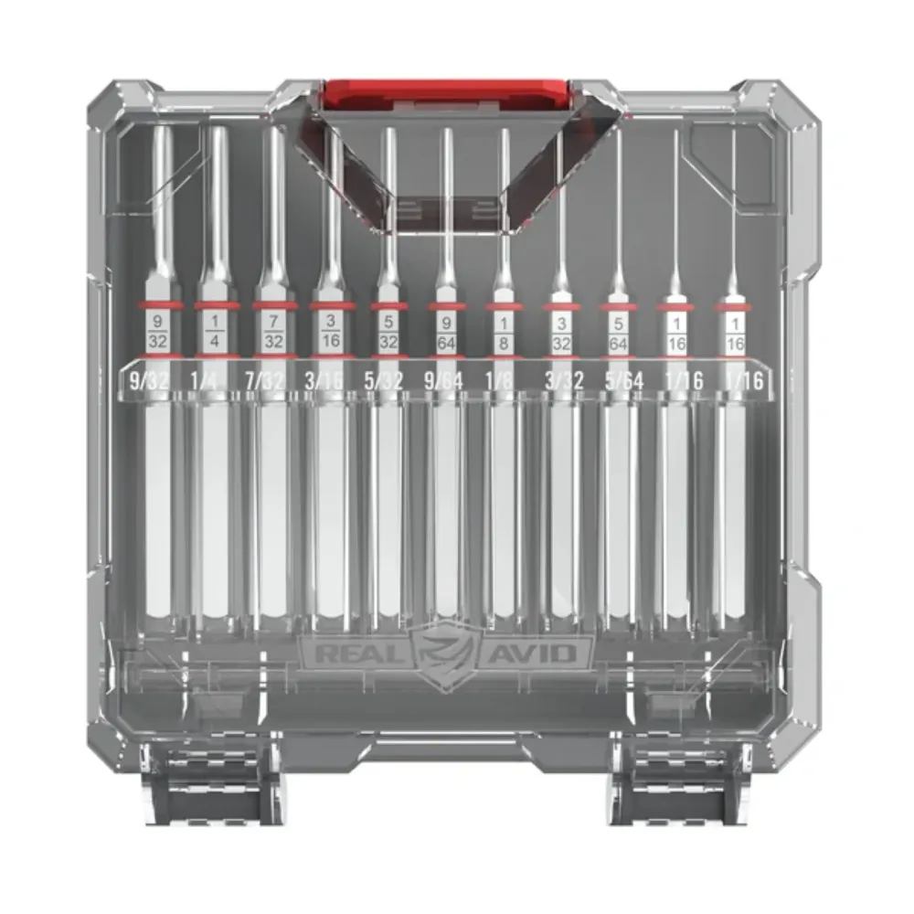 REAL AVID | ACCU-PUNCH 11-PIECE STANDARD PIN PUNCH SET - Set di cacciaspine