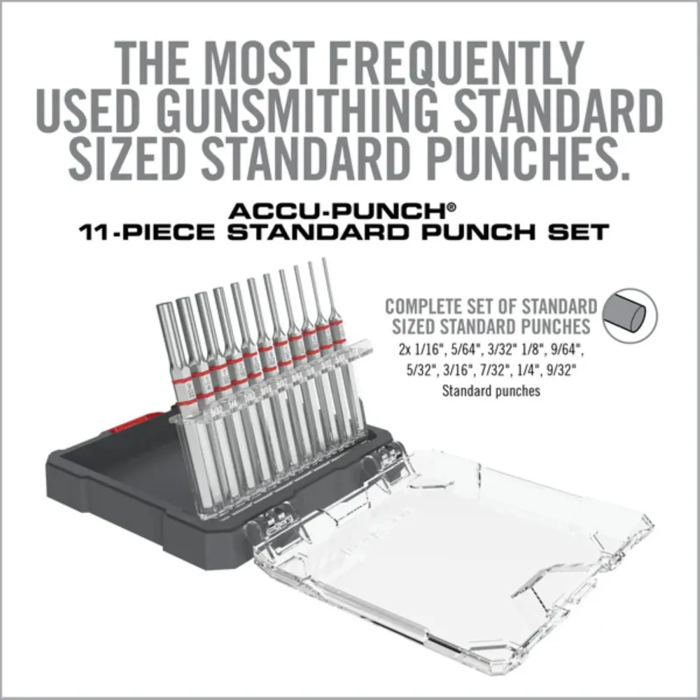 REAL AVID | ACCU-PUNCH 11-PIECE STANDARD PIN PUNCH SET - Set di cacciaspine