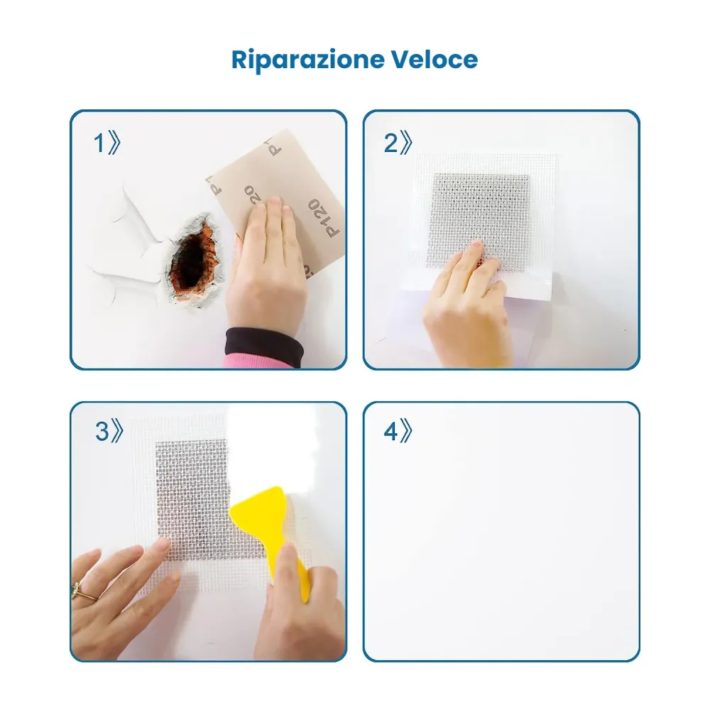 Rete Fibra Per Riparazione Fori 10cm