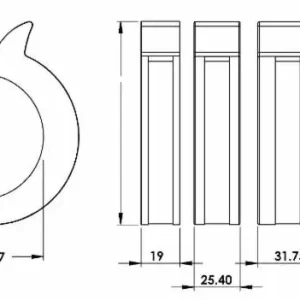 Riduttore di corsa per cilindri spessore 3/4"(19)