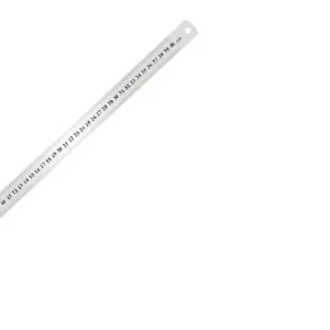 Righello Metro Acciaio Inox Metallo 1mm 40 Cm Riga Segnatura Cm Inch 97764